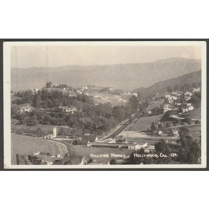 Hillside Homes, Hollywood, California, c.1930s - Kodak RP Postcard