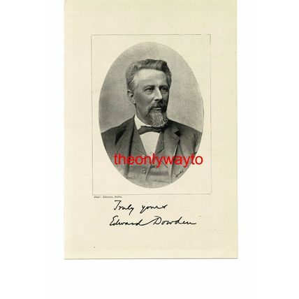 Prof Edward Dowden, Literary Critic And Author, Book Illustration (Print), 1895