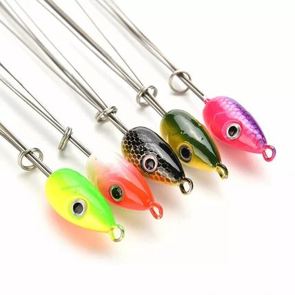 5Pcs 5 Arms Umbrella Rigs Fishing Bass Lures Bait Swivels Hooks Kit UK Seller