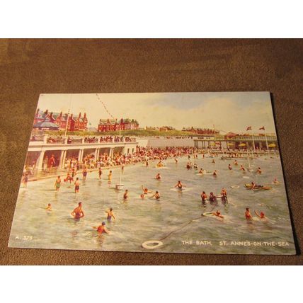 1940's Postcard - The Bath, St Annes-On-The-Sea Lancashire Artist A575