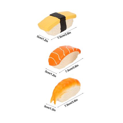 SUSHI SMALL LATEX DOG TOYS CUTE PUPPY SQUEAKY TOYS 3 STYLES AVAILABLE UK SELLER