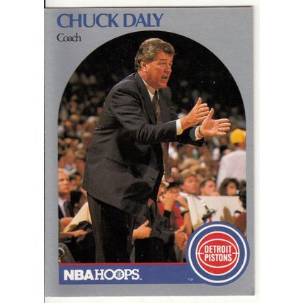 1990-91 Hoops Chuck Daly basketball card #312 - Pistons