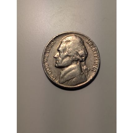1961 D jefferson nickel full date free shipping no reserve