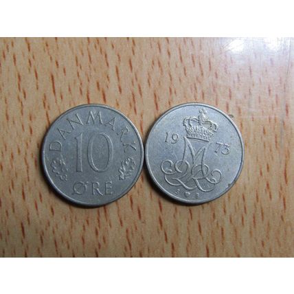 Denmark 1973 10 Ore Coin