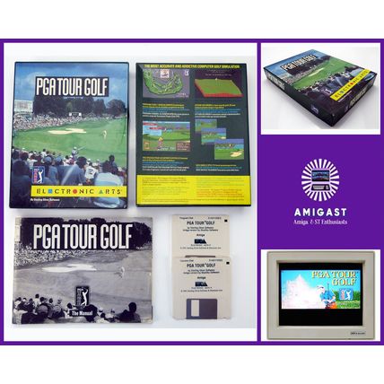 PGA TOUR GOLF BY ELECTRONIC ARTS FOR COMMODORE AMIGA - TESTED & WORKING