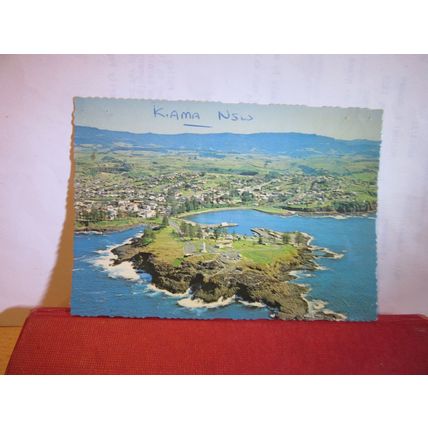 AERIAL VIEW, KIAMA, N.S.W. AUSTRALIA used postcard =