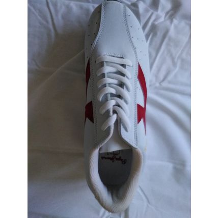 PEPE JEANS VINTAGE LEATHER TRAINERS ~SIZE UK 7~ WORN ONCE ONLY (SEE PHOTOS) !