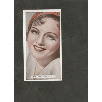 Ardath Famous Film Stars 1934 #22 Nancy Carroll