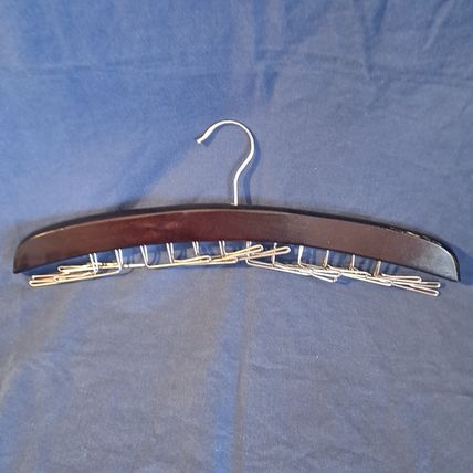 Wood Metal TIE RACK HANGER Necktie BELT Holder Scarf Bag Storage 24 Hook 17"