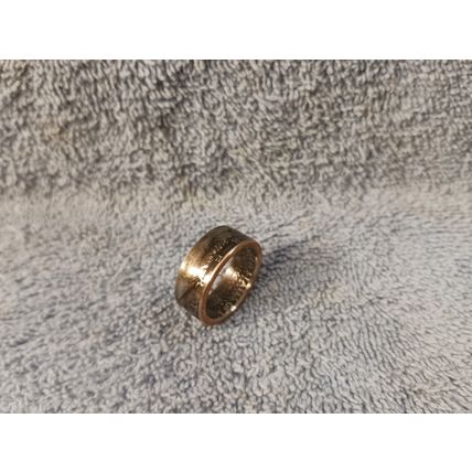 1980 Kennedy Half Dollars size 12 coin ring handmade mixed metals (A)