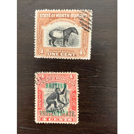 North Borneo rare stamps , year 1886-1902