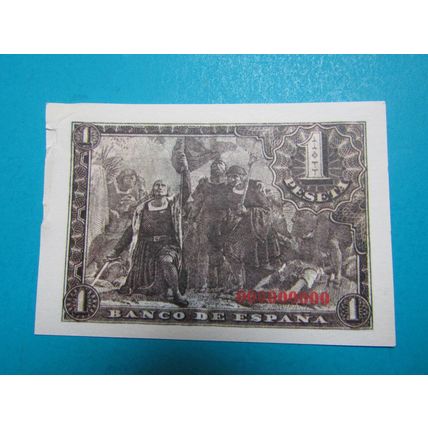 Espana Spain 1943 1 Peseta Banknote Reproduction - 11