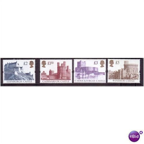 machin castle definitives mnh sg 1612 set of 4 no £1