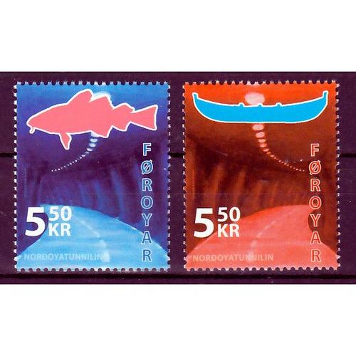 Faeroer mi 572,573 Tunnels postfris