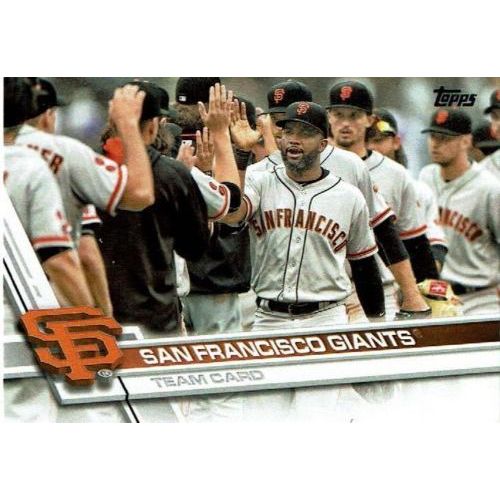 2017 Topps Series 1 & 2 San Francisco Giants team set- 21 cards- Factory Fresh!