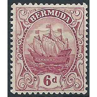 Bermuda 1924 SG86 6d Purple Mounted Mint ...