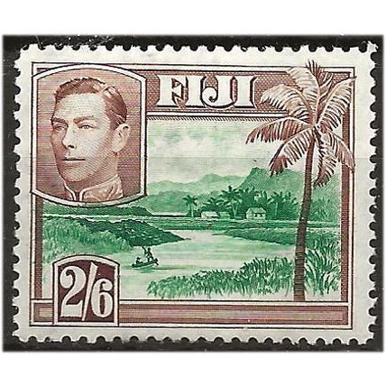 Fiji 1938 SG265 2/6d Grey & Brown Mounted Mint . .. .