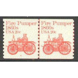1908 20c Fire Pumper Very Fine MNH Dry Gum CNP Left 6 P0390