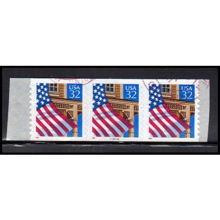 Used 2915A 32c U.S. Flag Over Porch Fine PNC 89898/3 10x10 PA3568