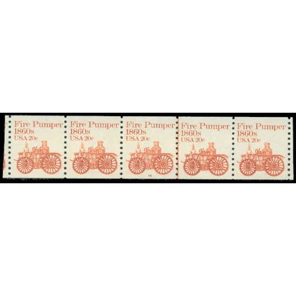 1908v 20c Fire Pumper Fine MNH Dry Gum PNC 16/5 P0539