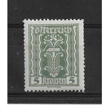 Austria.SG466 5k Pincers and Hammer (Green).Mounted Mint.Aug22