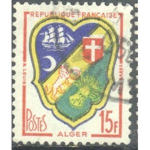 France 1958 - SG1410 - 15c Algers, Arms - used 2