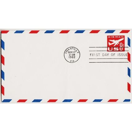 USA. FDC 8c Air Mail Cover. Pre-Stamped. Used