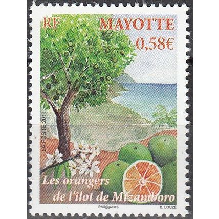 Mayotte 2011 Yvert 252 Neuf ** Cote (2017) 2.40 € Orangers