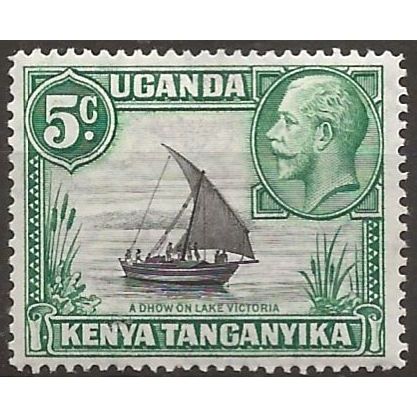 KUT 1935 SG111 5c Black & Green Mounted Mint . ..