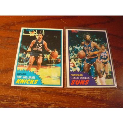 1981/82 Topps, 10-Nice Cards, JONES HOF/THOMPSON, ++