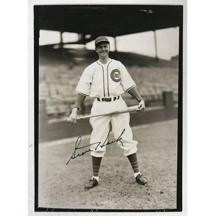 Stan Hack (d. 1979) Signed Autographed Vintage 5x7 Photo Chicago Cubs