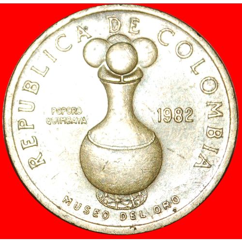 GOLD: COLOMBIA ★ 20 PESOS 1982! LOW START ★ NO RESERVE!