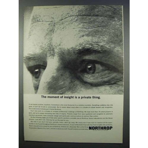 1962 Northrop Aviation Ad - Moment of Insight