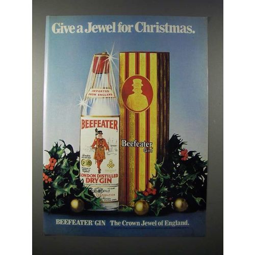 1979 Beefeater Gin Ad - Give a Jewel for Christmas