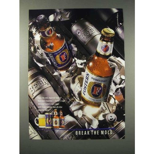 1989 Foster's Beer Ad - Break The Mold