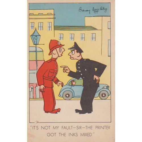 GB 1946 Its Not my Fault comic card by R A see other listings