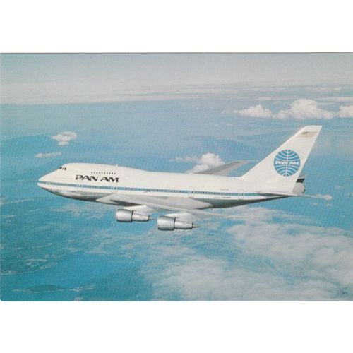 Pan Am Pan American Boeing B747 Aircraft Postcard (A22634)