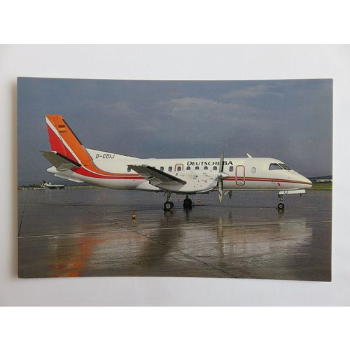 SAAB 340A D-CDIJ Deutsche BA/Delta Air Flite-Line Aviation Postcard