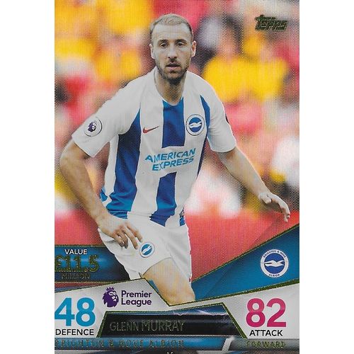 Match Attax Ultimate 2018/19 Cards: Brighton - Forward, Murray (Glenn)