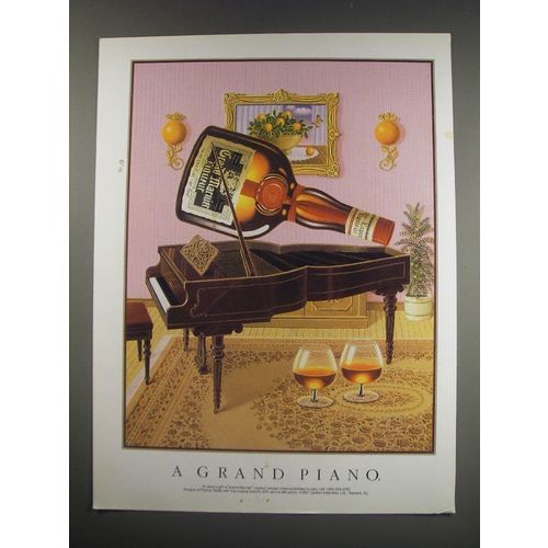1991 Grand Marnier Liqueur Ad - A grand piano