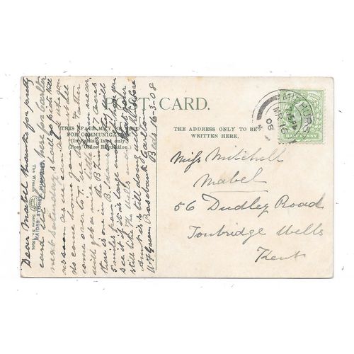 NICE PRINTED POSTCARD OF MILL FALL MIDHURST SUSSEX POSTED 1908 (3423)