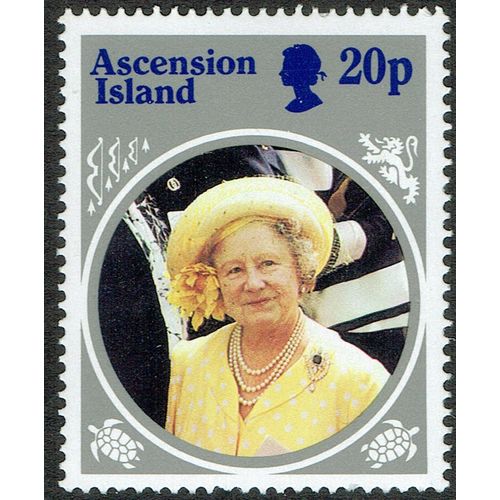 Ascension 1985 Life and Times of Queen Mother 20p Multicoloured SG378 UM