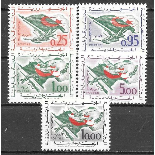 ALGERIE N° 371 372 373 375 376 YVERT NEUF ** ( MNH )