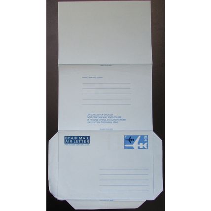 AIR LETTER - 4p VC10 DEFINITIVE 1971