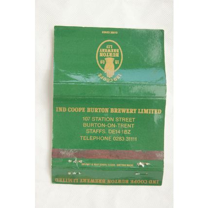 old Matchbook Cover - Ind Coope Burton Brewery Ltd