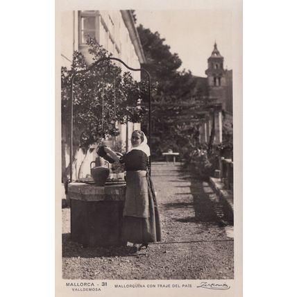 Mallorca Con Traje Des Pais Real Photo Costume Postcard