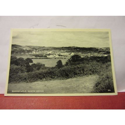 GENERAL VIEW, BARNSTAPLE, DEVON.. vintage unused postcard 1950s =