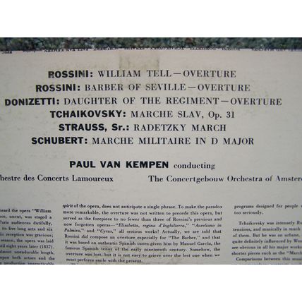 Paul Van Kempen conducting - LP Record
