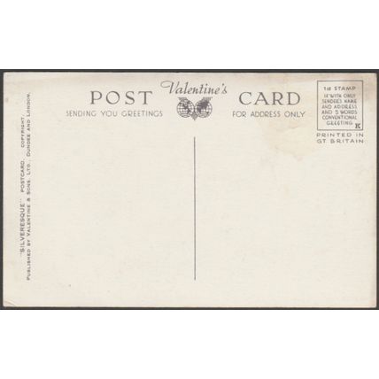 West Cliff, Whitby, Yorkshire, c.1930s - Valentine's Silveresque Postcard
