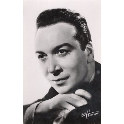 Andre Claveau Studio Harcourt French Film Actor RARE RPC Postcard